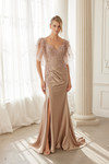 Nox Anabel ME148 Embroidered Sweetheart Neckline Long Gown