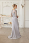 Nox Anabel MH163 Embroidered Sheer Quarter Sleeves Gown