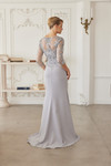 Nox Anabel MH163 Embroidered Sheer Quarter Sleeves Gown