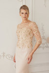 Nox Anabel MH159 Sequined Embroidered Quarter Sleeves Dress