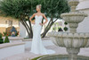 Nox Anabel JE1081 Sweetheart Scarf Overlay Strapless Gown