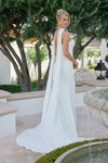 Nox Anabel JE1081 Sweetheart Scarf Overlay Strapless Gown