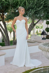 Nox Anabel JE1081 Sweetheart Scarf Overlay Strapless Gown