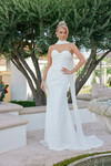 Nox Anabel JE1081 Sweetheart Scarf Overlay Strapless Gown