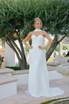 Nox Anabel JE1081 Sweetheart Scarf Overlay Strapless Gown