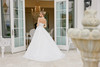 Nox Anabel JE1082 Satin Scoop Neck Strapless Wedding Gown