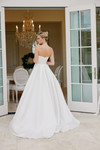 Nox Anabel JE1082 Satin Scoop Neck Strapless Wedding Gown