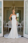 Nox Anabel JE1084 Stretch Satin Strapless Wedding Gown