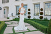 Nox Anabel JW1047 Stretch Satin Cowl Neckline Wedding Gown