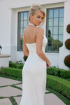 Nox Anabel JW1047 Stretch Satin Cowl Neckline Wedding Gown