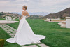 Nox Anabel JW1045 Satin Straight Neck Strapless Wedding Gown