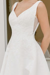 Nox Anabel JW1049 Satin V-Neckline Sleeveless Wedding Gown