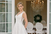 Nox Anabel JW1049 Satin V-Neckline Sleeveless Wedding Gown