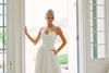 Nox Anabel JW1053 Satin Crossover Neckline Strapless Gown