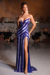 Portia and Scarlett PS25449C Beaded V-Neck Strapless Dress