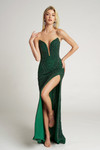 Portia and Scarlett PS25464C Beaded V-Neck Strapless Dress