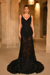 Portia and Scarlett PS25987C Beaded V-Neck Sleeveless Dress