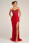Portia and Scarlett PS26403C Beaded Strapless Corset Dress