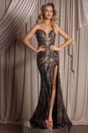 Portia and Scarlett PS26407C Beaded Strapless Fitted Dress