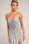 Portia and Scarlett PS26441C Beaded Straps Sleeve Dress