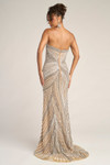 Portia and Scarlett PS26448C Beaded V-Neck Strapless Dress