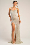 Portia and Scarlett PS26452C Beaded Halter Neck Long Dress