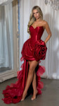 Portia and Scarlett PS25670E Organza Strapless Short Dress