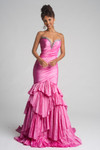 Portia and Scarlett PS26325E Taffeta Ruffles Strapless Dress