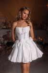 Portia and Scarlett PS25700 Taffeta Strapless Short Dress