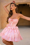 Portia and Scarlett PS25700 Taffeta Strapless Short Dress