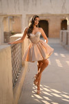 Portia and Scarlett PS25711 Satin Strapless Short Dress