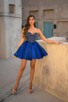 Portia and Scarlett PS25711 Satin Strapless Short Dress