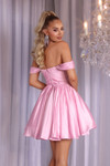 Portia and Scarlett PS25725 Taffeta Off Shoulder Short Dress
