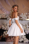 Portia and Scarlett PS25725 Taffeta Off Shoulder Short Dress