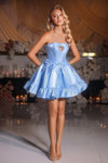 Portia and Scarlett PS25732 Metallic Strapless Short Dress