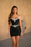 Portia and Scarlett PS25741 Satin Strapless Short Dress