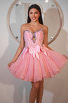 Portia and Scarlett PS25777 Beaded Strapless Short Dress