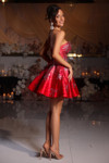 Portia and Scarlett PS25785 Satin Strapless Short Dress