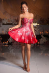 Portia and Scarlett PS25785 Satin Strapless Short Dress