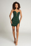 Portia and Scarlett PS25812C Beaded Strapless Short Dress