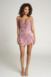 Portia and Scarlett PS25817C Beaded Strapless Short Dress