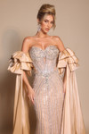 Portia and Scarlett PS26195SL Beaded Strapless Long Dress