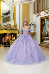 Dancing Queen 5012 Off-Shoulder Sleeves Quinceanera Dress