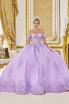Dancing Queen 5093 Floral Off-Shoulder Quinceanera Dress