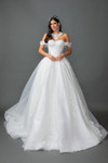 Dancing Queen 0324 Lace Off-Shoulder Sweetheart Ball Gown
