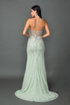 Dancing Queen 4595 Beaded Embroidery Strapless Prom Dress