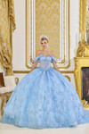 Dancing Queen 5076 Tulle Off-Shoulder Quinceanera Dress