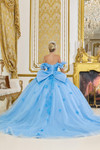 Dancing Queen 5103 3D Floral Off-Shoulder Quinceanera Dress