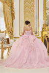 Dancing Queen 5119 Tulle Sheer Corset Quinceanera Gown
