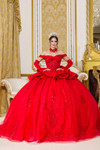 Dancing Queen 5138 Beaded Embellishments Off-Shoulder Gown